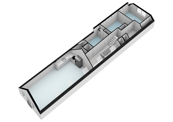 Floor plan - Warmoesstraat 34B, 1012 JE Amsterdam 